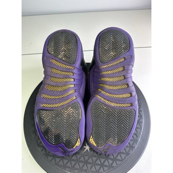 Air Jordan 12 Field Purple Retro Size 4y GS Sneakers Black 2023 153265-057 - Picture 4 of 10